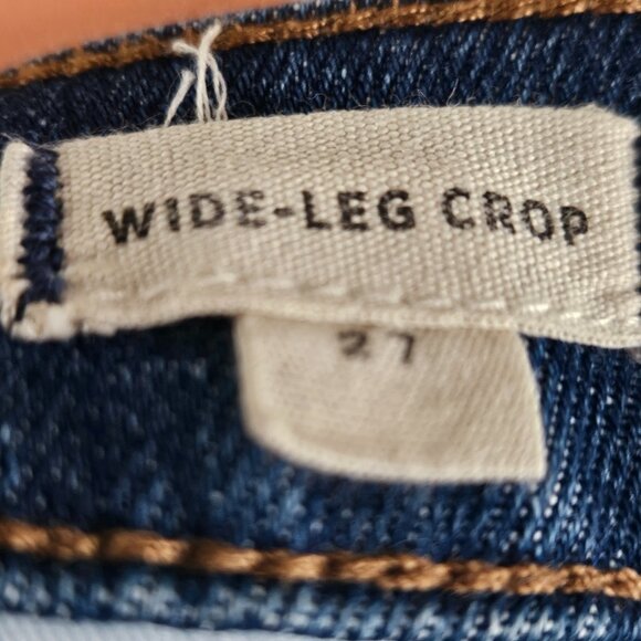 Madewell Wide-Leg Crop Jeans in Finney Wash Size 27 - Picture 5 of 15